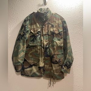 Military Woodland BDU/US Camo/Green Lined Army Camo Jacket/Coat